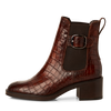 TAMARIS WOMENS 25307-45 395 Cognac Croco Leather Chelsea Style Boot