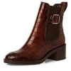 TAMARIS WOMENS 25307-45 395 Cognac Croco Leather Chelsea Style Boot