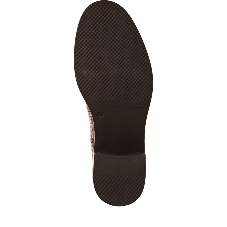 TAMARIS WOMENS 25307-45 395 Cognac Croco Leather Chelsea Style Boot