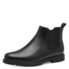 TAMARIS WOMENS 25348-43 003 Black Leather Chelsea Style Ankle Boots
