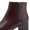 TAMARIS WOMENS 25366-45 537 Merlot Leather Comb Heeled Ankle boot