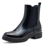 TAMARIS WOMENS 25428-43 826 Navy Patent Chelsea Boot