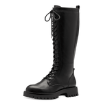 TAMARIS WOMENS 25609-41 BLACK  Biker Style Long Boot