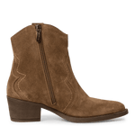 TAMARIS WOMENS 25702-41 300 Brown Suede Leather Western Styled ankle Boots