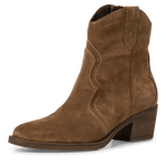 TAMARIS WOMENS 25702-41 300 Brown Suede Leather Western Styled ankle Boots