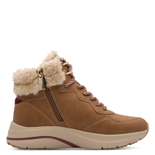 TAMARIS WOMENS 26278-45 305 Cognac Waterproof/Warmlined Ankle Boot