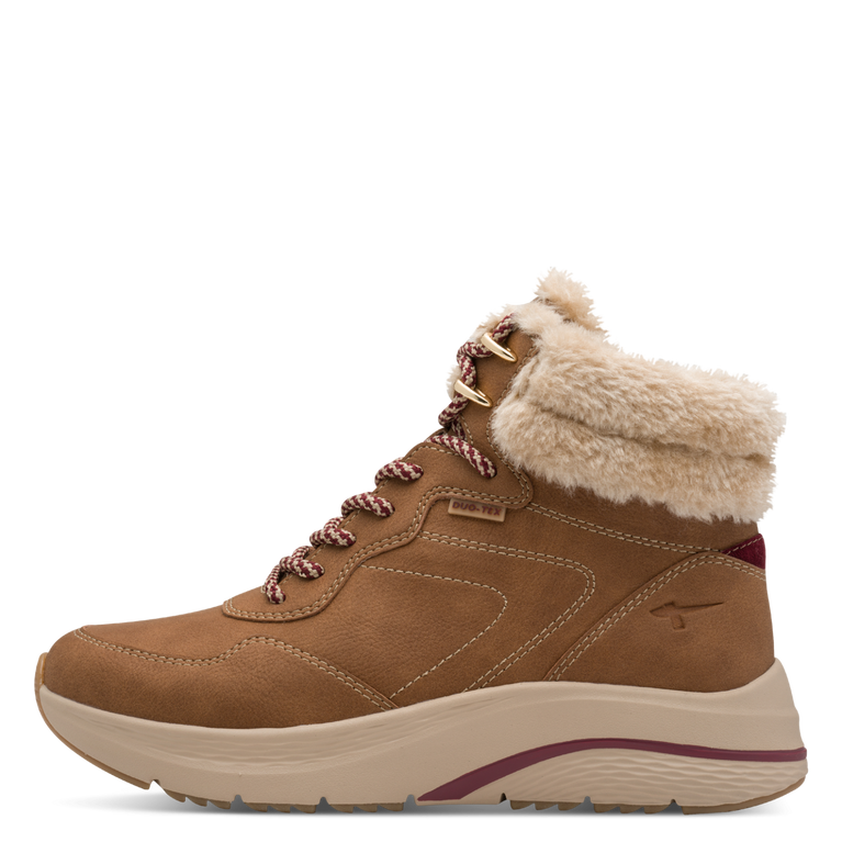 TAMARIS WOMENS 26278-45 305 Cognac Waterproof/Warmlined Ankle Boot