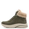 TAMARIS WOMENS 26278-45 722 Olive Waterproof/Warmlined Ankle Boot