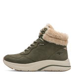 TAMARIS WOMENS 26278-45 722 Olive Waterproof/Warmlined Ankle Boot