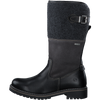 TAMARIS WOMENS 26432-41 Black Leather/Textile Combination DuoTEX Long Boot