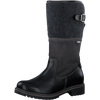 TAMARIS WOMENS 26432-41 Black Leather/Textile Combination DuoTEX Long Boot