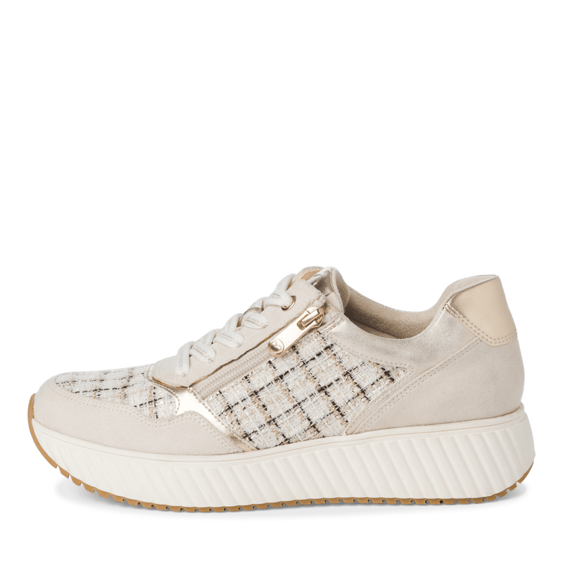 MARCO TOZZI WOMENS 23741 Cream Comb Trainer