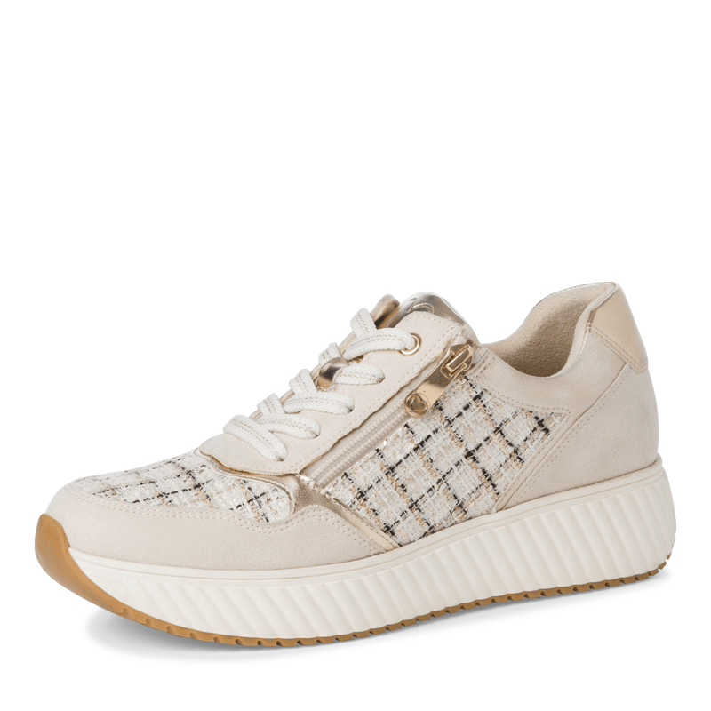 MARCO TOZZI WOMENS 23741 Cream Comb Trainer