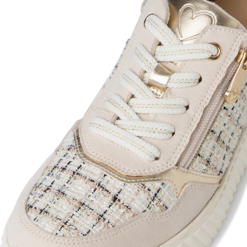 MARCO TOZZI WOMENS 23741 Cream Comb Trainer