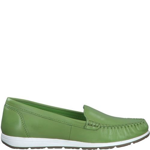 MARCO TOZZI WOMENS 24600 APPLE GREEN Leather Moccasin