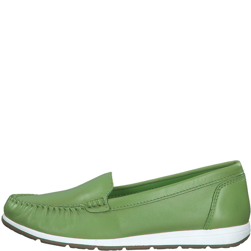 MARCO TOZZI WOMENS 24600 APPLE GREEN Leather Moccasin