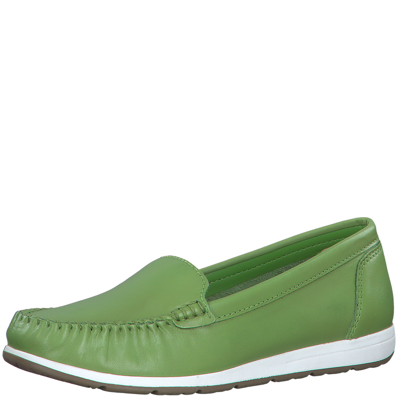 MARCO TOZZI WOMENS 24600 APPLE GREEN Leather Moccasin