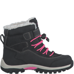 s.Oliver KIDS 46414 POLAR Girl's Black/Pink Comb Waterproof Ankle  Boot