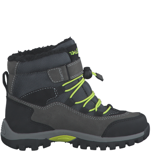 s.Oliver KIDS 46414 POLAR Boy's Grey/Lime Comb Waterproof Boot