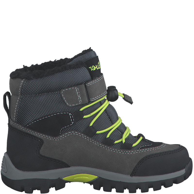 s.Oliver KIDS 46414 POLAR Boy's Grey/Lime Comb Waterproof Boot