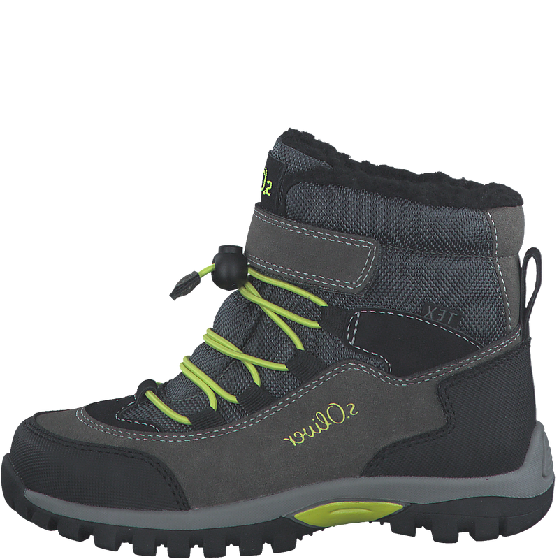 s.Oliver KIDS 46414 POLAR Boy's Grey/Lime Comb Waterproof Boot