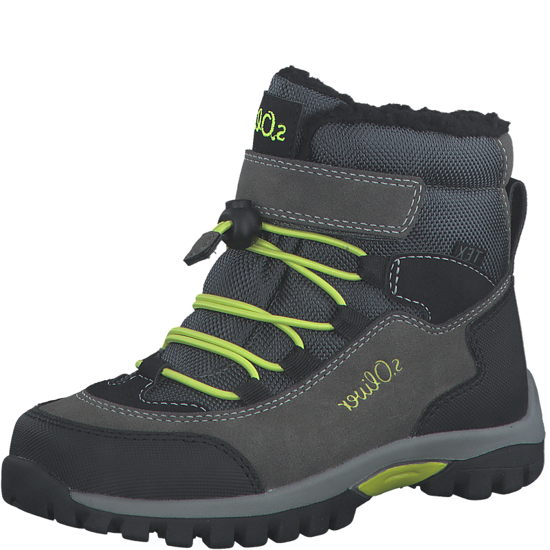 s.Oliver KIDS 46414 POLAR Boy's Grey/Lime Comb Waterproof Boot