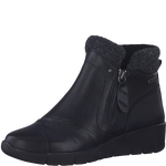 JANA WOMENS 26461 ELOO Womens Black Twin-Zip Ankle Boot Wide Fit