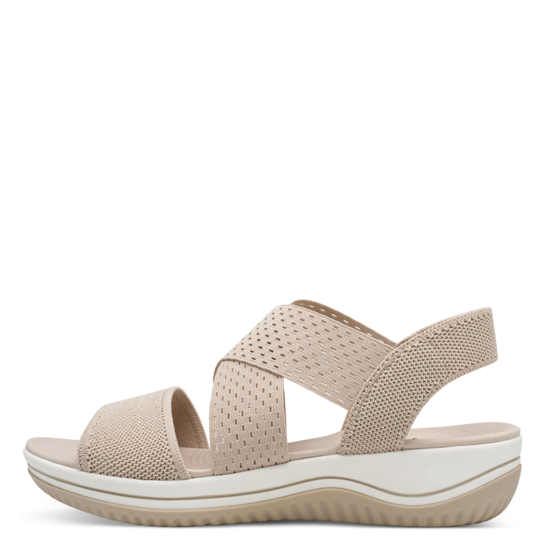 JANA WOMENS 28768-42 499 UNNO Wide Fit Beige/Gold Strappy Sandal