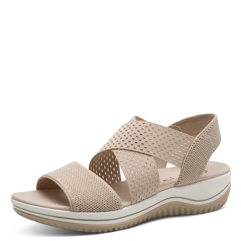 JANA WOMENS 28768-42 499 UNNO Wide Fit Beige/Gold Strappy Sandal