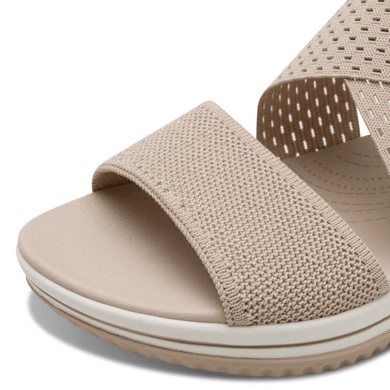 JANA WOMENS 28768-42 499 UNNO Wide Fit Beige/Gold Strappy Sandal
