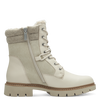 TAMARIS WOMENS 86404-43 411 Ivory Leather Warm Lined TEX Ankle Boot