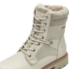 TAMARIS WOMENS 86404-43 411 Ivory Leather Warm Lined TEX Ankle Boot