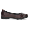 CAPRICE WOMENS 22153-45 551 VIVIAN Bordeaux Comb Leather Ballet Style Shoes
