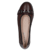 CAPRICE WOMENS 22153-45 551 VIVIAN Bordeaux Comb Leather Ballet Style Shoes