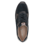 CAPRICE WOMENS 23752-45 880 KAIA Navy Leather Combination Trainer