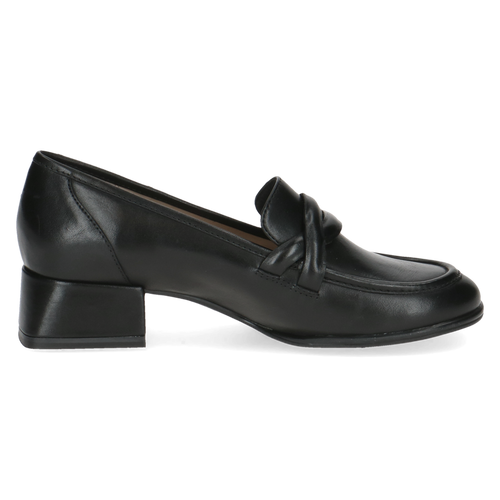 CAPRICE WOMENS 24302-43 022 DOLCE Black Leather Slip-On Shoe