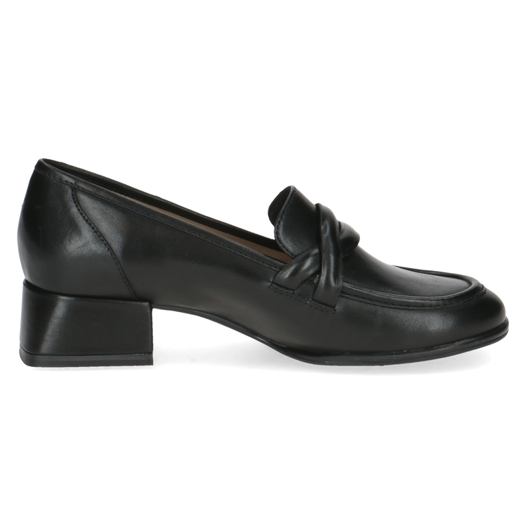 CAPRICE WOMENS 24302-43 022 DOLCE Black Leather Slip-On Shoe