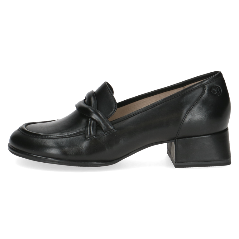 CAPRICE WOMENS 24302-43 022 DOLCE Black Leather Slip-On Shoe