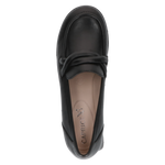 CAPRICE WOMENS 24302-43 022 DOLCE Black Leather Slip-On Shoe