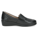 CAPRICE WOMENS 24350-45 004 FINJA Black Leather Slip-On Shoe