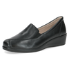 CAPRICE WOMENS 24350-45 004 FINJA Black Leather Slip-On Shoe