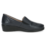 CAPRICE WOMENS 24350-45 856 FINJA Navy Leather Slip-On Shoe