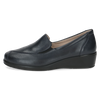 CAPRICE WOMENS 24350-45 856 FINJA Navy Leather Slip-On Shoe