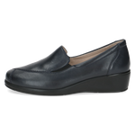 CAPRICE WOMENS 24350-45 856 FINJA Navy Leather Slip-On Shoe