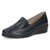 CAPRICE WOMENS 24350-45 856 FINJA Navy Leather Slip-On Shoe