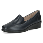 CAPRICE WOMENS 24350-45 856 FINJA Navy Leather Slip-On Shoe