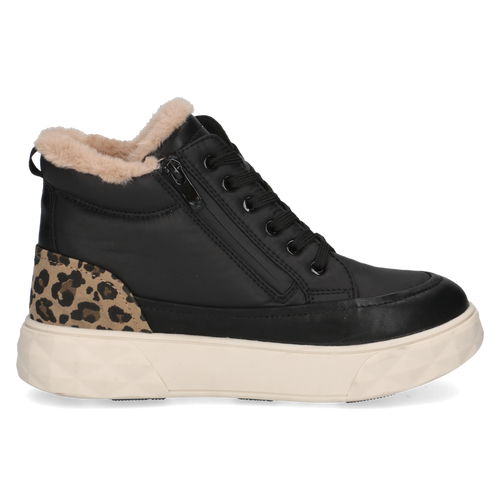 CAPRICE WOMENS 26210-45 011 DAPHNE Black Combination Warmlined TEX Ankle Boot