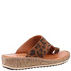 HUSH PUPPIES WOMENS Tan Leopard Print Leather ELISSA Toe-Post Sandal