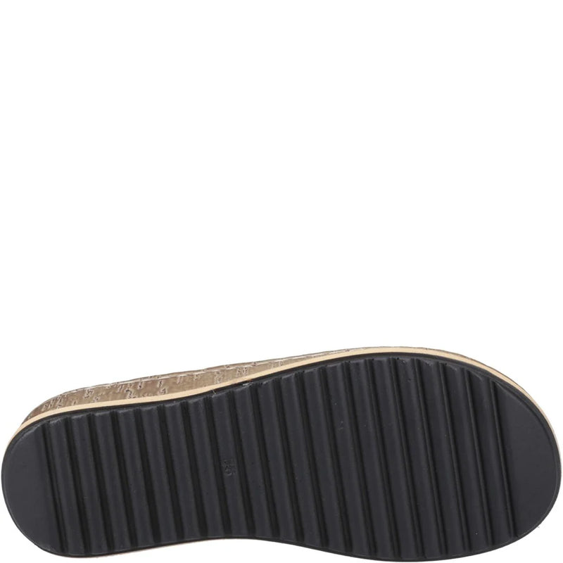 HUSH PUPPIES WOMENS Tan Leather ELISSA Toe-Post Sandal