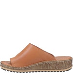 HUSH PUPPIES WOMENS Tan Leather ELISSA Toe-Post Sandal